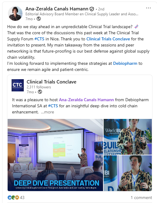Ana-Zeralda Canals Hamann, Debiopharm