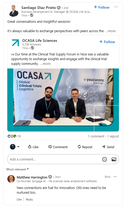 Santiago Diaz Prieto, OCASA
